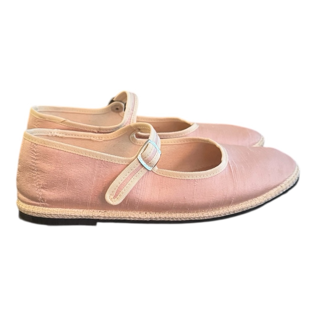 Classic Mary Jane Flats In Blush Pink — image 2 of 5